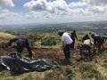 Archaeological investigation on Twmbarlwm, Risca, south Wales. performed by Clwyd Powys Archaeological Trust; organised by Cymdeithas Twmbarlwm Society, Funded by Cadw