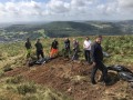 Archaeological investigation on Twmbarlwm, Risca, south Wales. performed by Clwyd Powys Archaeological Trust; organised by Cymdeithas Twmbarlwm Society, Funded by Cadw