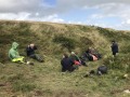 Archaeological investigation on Twmbarlwm, Risca, south Wales. performed by Clwyd Powys Archaeological Trust; organised by Cymdeithas Twmbarlwm Society, Funded by Cadw