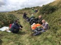 Archaeological investigation on Twmbarlwm, Risca, south Wales. performed by Clwyd Powys Archaeological Trust; organised by Cymdeithas Twmbarlwm Society, Funded by Cadw