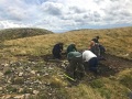 Archaeological investigation on Twmbarlwm, Risca, south Wales. performed by Clwyd Powys Archaeological Trust; organised by Cymdeithas Twmbarlwm Society, Funded by Cadw