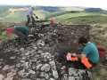 Archaeological investigation on Twmbarlwm, Risca, south Wales. performed by Clwyd Powys Archaeological Trust; organised by Cymdeithas Twmbarlwm Society, Funded by Cadw