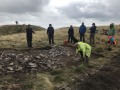 Archaeological investigation on Twmbarlwm, Risca, south Wales. performed by Clwyd Powys Archaeological Trust; organised by Cymdeithas Twmbarlwm Society, Funded by Cadw