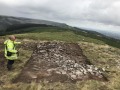 Archaeological investigation on Twmbarlwm, Risca, south Wales. performed by Clwyd Powys Archaeological Trust; organised by Cymdeithas Twmbarlwm Society, Funded by Cadw