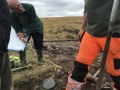 Archaeological investigation on Twmbarlwm, Risca, south Wales. performed by Clwyd Powys Archaeological Trust; organised by Cymdeithas Twmbarlwm Society, Funded by Cadw