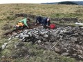 Archaeological investigation on Twmbarlwm, Risca, south Wales. performed by Clwyd Powys Archaeological Trust; organised by Cymdeithas Twmbarlwm Society, Funded by Cadw