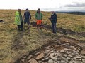 Archaeological investigation on Twmbarlwm, Risca, south Wales. performed by Clwyd Powys Archaeological Trust; organised by Cymdeithas Twmbarlwm Society, Funded by Cadw