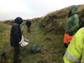 Archaeological investigation on Twmbarlwm, Risca, south Wales. performed by Clwyd Powys Archaeological Trust; organised by Cymdeithas Twmbarlwm Society, Funded by Cadw