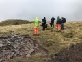 Archaeological investigation on Twmbarlwm, Risca, south Wales. performed by Clwyd Powys Archaeological Trust; organised by Cymdeithas Twmbarlwm Society, Funded by Cadw