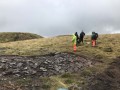 Archaeological investigation on Twmbarlwm, Risca, south Wales. performed by Clwyd Powys Archaeological Trust; organised by Cymdeithas Twmbarlwm Society, Funded by Cadw