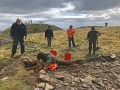 Archaeological investigation on Twmbarlwm, Risca, south Wales. performed by Clwyd Powys Archaeological Trust; organised by Cymdeithas Twmbarlwm Society, Funded by Cadw