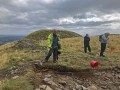 Archaeological investigation on Twmbarlwm, Risca, south Wales. performed by Clwyd Powys Archaeological Trust; organised by Cymdeithas Twmbarlwm Society, Funded by Cadw