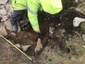 Archaeological investigation on Twmbarlwm, Risca, south Wales. performed by Clwyd Powys Archaeological Trust; organised by Cymdeithas Twmbarlwm Society, Funded by Cadw