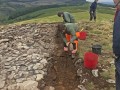 Archaeological investigation on Twmbarlwm, Risca, south Wales. performed by Clwyd Powys Archaeological Trust; organised by Cymdeithas Twmbarlwm Society, Funded by Cadw