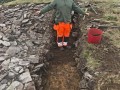 Archaeological investigation on Twmbarlwm, Risca, south Wales. performed by Clwyd Powys Archaeological Trust; organised by Cymdeithas Twmbarlwm Society, Funded by Cadw