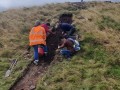 Archaeological investigation on Twmbarlwm, Risca, south Wales. performed by Clwyd Powys Archaeological Trust; organised by Cymdeithas Twmbarlwm Society, Funded by Cadw