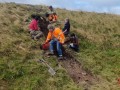 Archaeological investigation on Twmbarlwm, Risca, south Wales. performed by Clwyd Powys Archaeological Trust; organised by Cymdeithas Twmbarlwm Society, Funded by Cadw