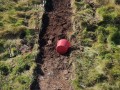 Archaeological investigation on Twmbarlwm, Risca, south Wales. performed by Clwyd Powys Archaeological Trust; organised by Cymdeithas Twmbarlwm Society, Funded by Cadw