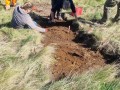 Archaeological investigation on Twmbarlwm, Risca, south Wales. performed by Clwyd Powys Archaeological Trust; organised by Cymdeithas Twmbarlwm Society, Funded by Cadw