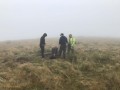 Archaeological investigation on Twmbarlwm, Risca, south Wales. performed by Clwyd Powys Archaeological Trust; organised by Cymdeithas Twmbarlwm Society, Funded by Cadw