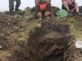 Archaeological investigation on Twmbarlwm, Risca, south Wales. performed by Clwyd Powys Archaeological Trust; organised by Cymdeithas Twmbarlwm Society, Funded by Cadw