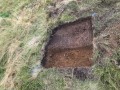 Archaeological investigation on Twmbarlwm, Risca, south Wales. performed by Clwyd Powys Archaeological Trust; organised by Cymdeithas Twmbarlwm Society, Funded by Cadw