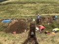 Archaeological investigation on Twmbarlwm, Risca, south Wales. performed by Clwyd Powys Archaeological Trust; organised by Cymdeithas Twmbarlwm Society, Funded by Cadw