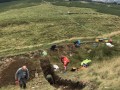 Archaeological investigation on Twmbarlwm, Risca, south Wales. performed by Clwyd Powys Archaeological Trust; organised by Cymdeithas Twmbarlwm Society, Funded by Cadw