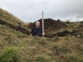 Archaeological investigation on Twmbarlwm, Risca, south Wales. performed by Clwyd Powys Archaeological Trust; organised by Cymdeithas Twmbarlwm Society, Funded by Cadw