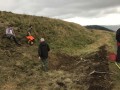 Archaeological investigation on Twmbarlwm, Risca, south Wales. performed by Clwyd Powys Archaeological Trust; organised by Cymdeithas Twmbarlwm Society, Funded by Cadw