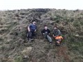 Archaeological investigation on Twmbarlwm, Risca, south Wales. performed by Clwyd Powys Archaeological Trust; organised by Cymdeithas Twmbarlwm Society, Funded by Cadw