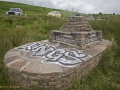 Walk from Twmbarlwm Car Park to ruins of Llanderfal chapel